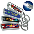 Slim Light LED Flashlight w/ Swivel Key Ring (2 1/2"x1"x1/4")